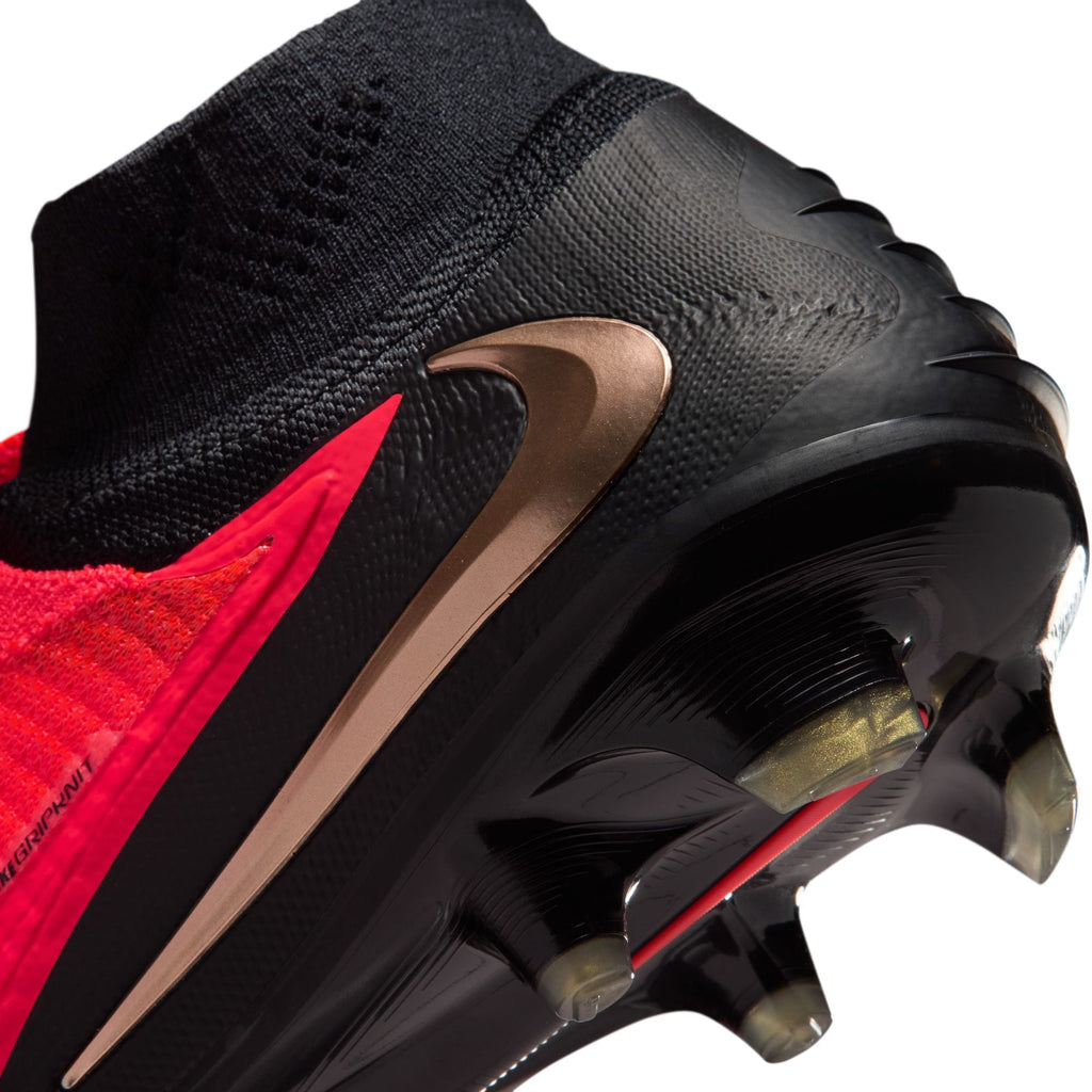 Nike Phantom 6 High Elite FG Firm Ground Soccer Cleats - Bright Crimson/Blur Black