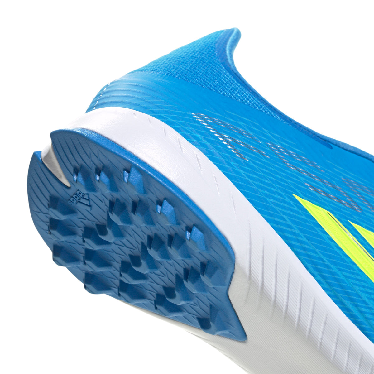 adidas F50 League TF Turf Soccer Cleats - Lucid Ray Blue / Team Solar Yellow 2 / Lucid Aquamarine